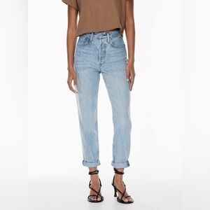 Aritzia Denim Forum The Boyfriend High Rise Loose Slouchy Relaxed Leg Jeans 28L